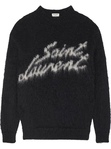 ysl white sweater men|ysl knitwear.